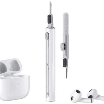 Link Airpods Pro Cleaner Kit: Multi-Function Cleaning Pen with Soft Brush Flocking Sponge for Case Cleaning Tools White