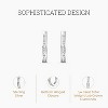 Gilded Lab-Grown Diamond Channel Set Hoop Earrings for Women in 925 Sterling Silver and 14KT Yellow Gold-Plated | 1/4, 1/2, 1 Carat Total Weight - 2 of 4
