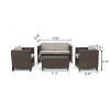 Christopher Knight Home Paddy Outdoor Rattan and Iron Adjustable Chaise Lounge with Cover - 3 of 4