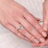 Pompeii3 1.02Ct Floral Petal Diamond Engagement Ring 14k Gold or Platinum Lab Created - 4 of 4
