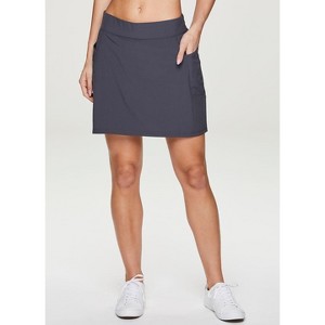 RBX Active Women's Clean Waist Quick Drying Travel/Active Skirt with Built-In Shorts and Pockets - 1 of 4
