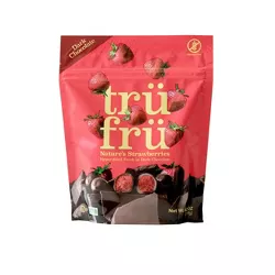 Tru Fru Hyper-Dried Strawberries Covered in Dark Chocolate - 4.2oz