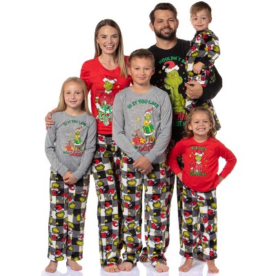 kids grinch wht plaid