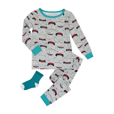 Sleep On It Infant & Toddler Boys 2-Piece Super Soft Jersey Snug-Fit Pajama Set with Matching Socks