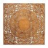 Set Of 3 Wooden Floral Handmade Intricately Carved Wall Decors With ...