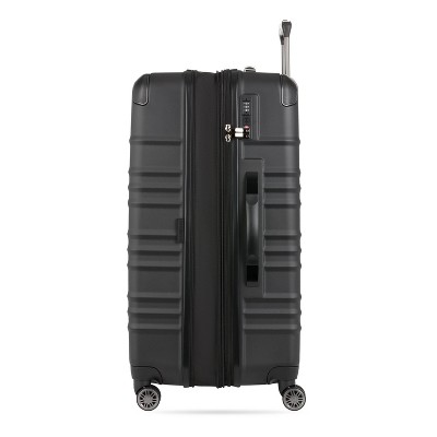 SWISSGEAR Cascade Hardside Large Checked Spinner Suitcase - Black