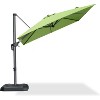 PURPLE LEAF 8 Feet Patio Umbrella Outdoor Cantilever Square Umbrella Aluminum Offset Umbrella with 360-degree Rotation for Garden Deck Pool Patio - 2 of 4