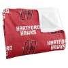 University Of Hartford Logo Pattern Silky Touch Blanket White 50x60 - 3 of 4