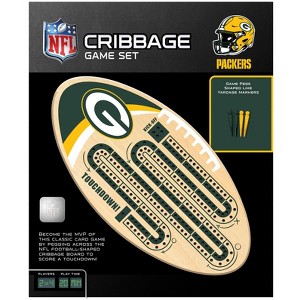 MasterPieces NFL Green Bay Packers Cribbage Board Game Set for Adults - Officially Licensed - 1 of 4