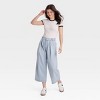 Women's High-Rise Cropped Two Way Denim Trousers - Universal Thread™ - 3 of 3