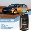 Unique Bargains Silicone Car Smart Key Fob Case Cover for Volkswagen Tiguan 2010-2017 Black 1 Pc - 2 of 4