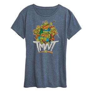 Women's - Teenage Mutant Ninja Turtles - Rebel Road Group Short Sleeve Graphic T-Shirt - 1 of 4