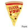 Big Dot of Happiness Pizza Party Time - Shaped Thank You Cards - Baby Shower or Birthday Party Thank You Note Cards with Envelopes - Set of 12 - 3 of 4