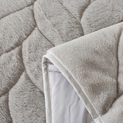 Twin Gray Reversible Down Alternative Blanket