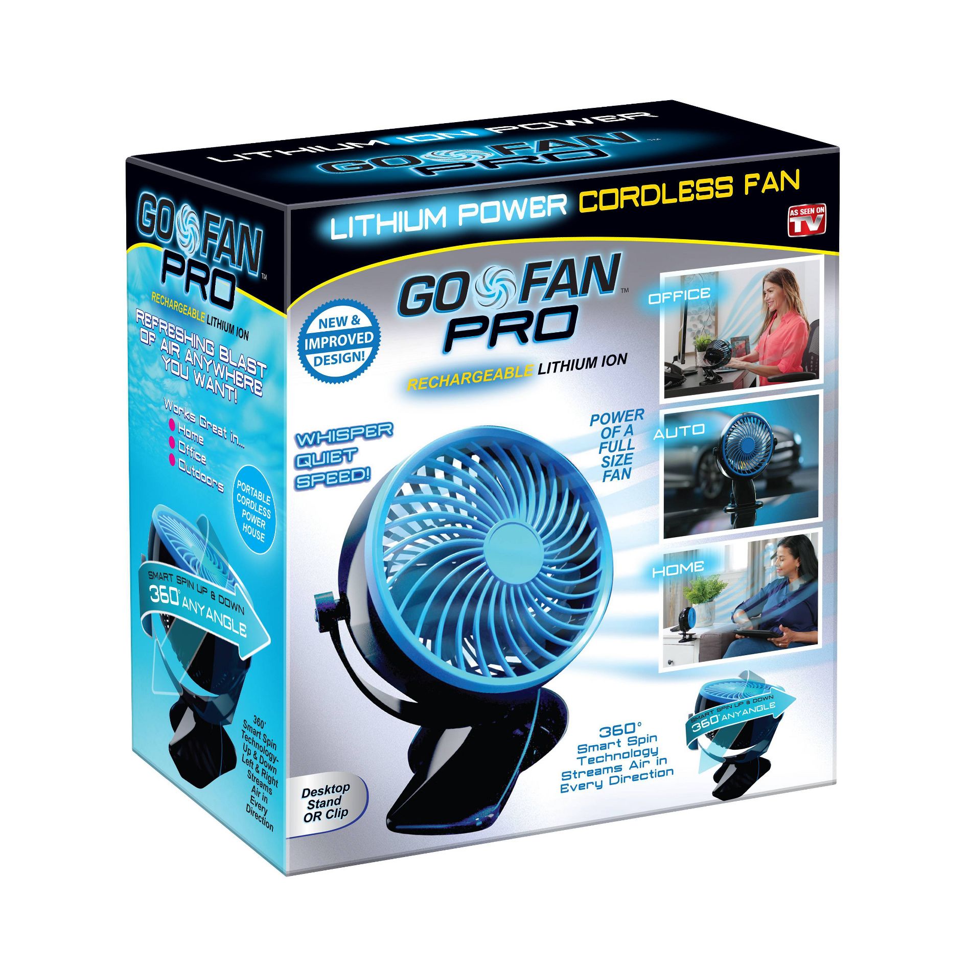As Seen on TV Go Fan Cordless Rechargeable Fan