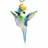Morawski 4.0 Inch Blue Hummingbird Glittered Tree Ornaments - 4 of 4