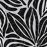 black/white abstract floral
