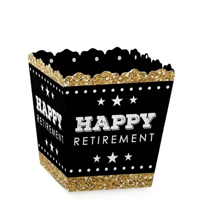 Big Dot of Happiness Happy Retirement - Party Mini Favor Boxes - Retirement Party Treat Candy Boxes - Set of 12