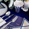 Jollity & Co. - Navy Mazel Cocktail Napkins - Pack of 20 Paper Napkins - 3 of 3
