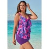 Swim 365 Longer-Length Tiered-Ruffle Tankini Top - 4 of 4