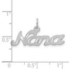Black Bow Jewelry 14k White Gold Nana Charm or Pendant, 27mm - 4 of 4