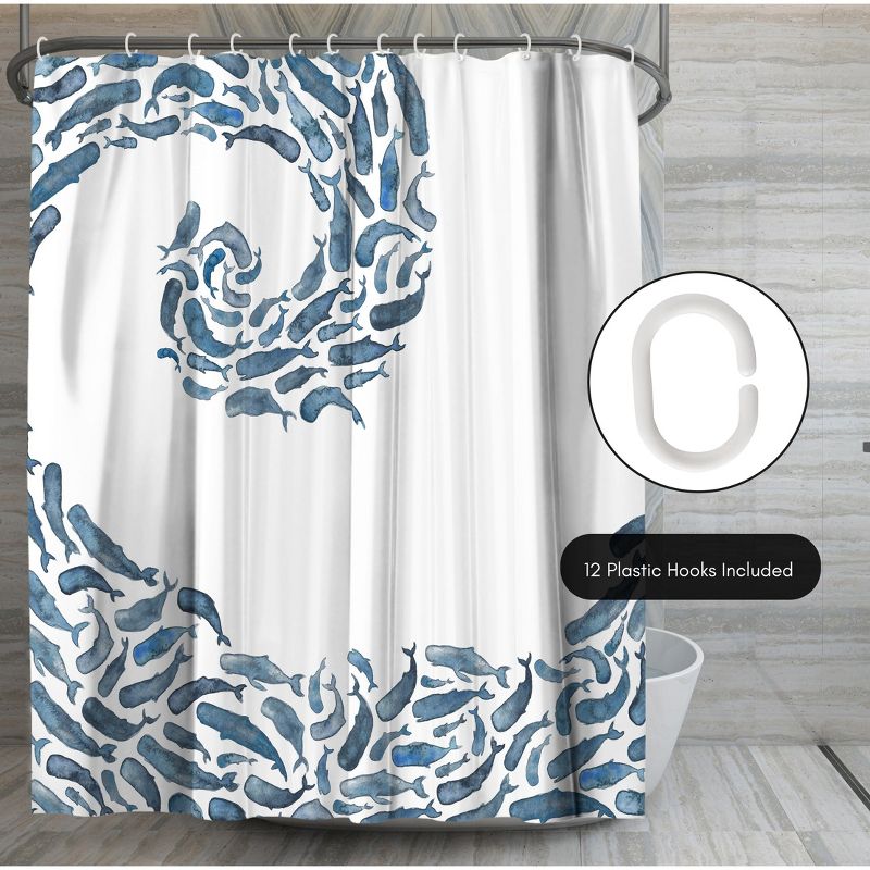 Americanflat 71" x 74" Shower Curtain  Style 2 by Elena O'Neill, 6 of 8
