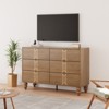 Nasitip 6 Drawers Dresser for Bedroom, Modern Wooden Dresser with Deep Drawers, 6 Chest of Drawers for Living Room, Hallway, Entryway - 3 of 4