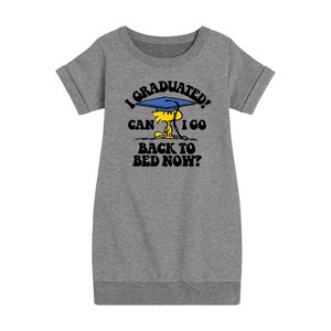 - Peanuts - Woodstock Graphic Short Sleeve Fleece Dress - 1 of 4