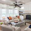 Airsurfer 52" 6 Speed Matte Black Ceiling Fan with Remote,Reversible Motor & Memory Function,3 Bulb Bases,5 Plywood Blades Ceiling Fan for Livingroom - 2 of 4