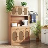 Tangkula Kitchen Pantry Cabinet w/ Charging Station 71" Tall Kitchen Buffet Cabinet - 4 of 4