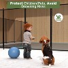 Real Relax 350GMS Teslin Mesh Pool Safety Fence, Stainless Steel Feet, Triple Stitching Craftsmanship, Protecting Children and Pets, Black - 2 of 4