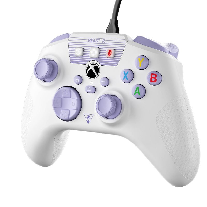 Turtle Beach REACT-R Wired Controller for Xbox Series X|S/Xbox One - White/Purple, 3 of 16