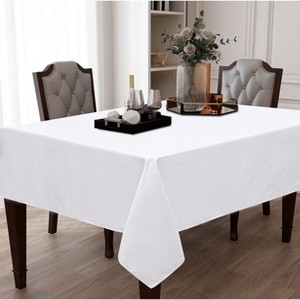 Kate Aurora Luxe Living Raised Chenille All Purpose Fabric Tablecloth - 1 of 2