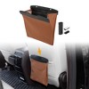 Unique Bargains Car Trash Can Hanging Folding Front Seats Faux Leather Trash Bin 1 Pcs - 2 of 4
