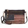 MKF Collection Alisson Vegan Leather Women’s FLAG Crossbody Wristlet Bag by Mia K - 2 of 4