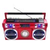 Studebaker SB2145 80's Retro Street Portable Bluetooth Boombox with FM Radio, CD Player, LED EQ and 10 Watts RMS Power - 4 of 4