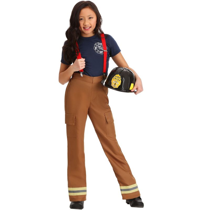 HalloweenCostumes.com Fire Captain Girl's Costume, 1 of 4
