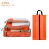 Unique Bargains Suitcases Compression Packing Cube Waterproof Travel Luggage Organizers Bag 3 Pcs - 3 of 3