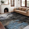 Washable Modern Abstract Living Room Rugs, Soft Non Slip Bedroom Dining Room Carpet, Stain Resistant Floor Rug for Kitchen Office - 3 of 4