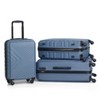Sapphtopaz 3 Piece Luggage Sets ABS Lightweight Suitcase Luggage Carry On Suitcase with Two Hooks, Spinner Wheels, TSA Lock (20/24/28) - 4 of 4