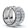 Pompeii3 5/8Ct Diamond Hooops 14k Gold Lab Created 12mm tall - 2 of 4