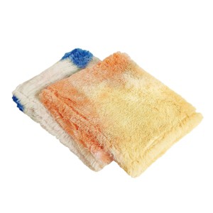 Teen Tie Dye Faux Fur Throw Blanket - Makers Collective - 1 of 4