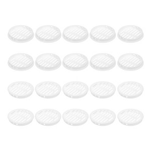 Unique Bargains Plastic Circular Soffit Air Vents for Bathroom 24 Pcs - 1 of 4