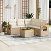 vidaXL Garden Sofa Set Beige - 2 of 4
