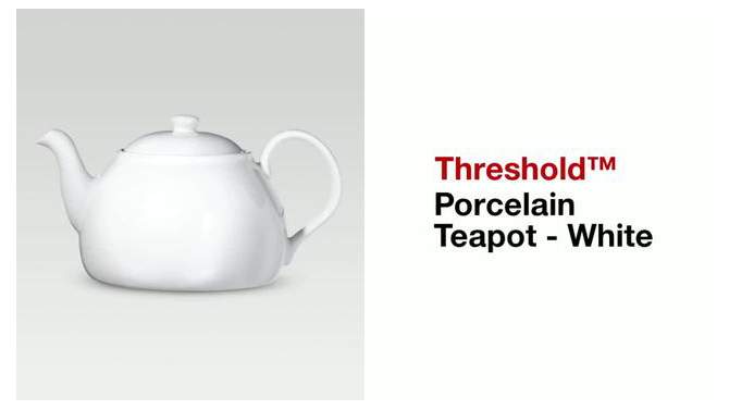 Porcelain Teapot - White - Threshold&#8482;, 2 of 10, play video
