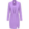 EXLURA Women's Professional Business Lightweight Blazer Dress Suit Sets 2 Piece Work Office Fashion Outfits - 2 of 4