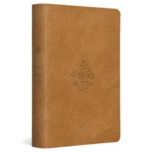 ESV Student Study Bible (Trutone, Nubuck Caramel, Wildflower Design) - (Leather Bound) - 1 of 1