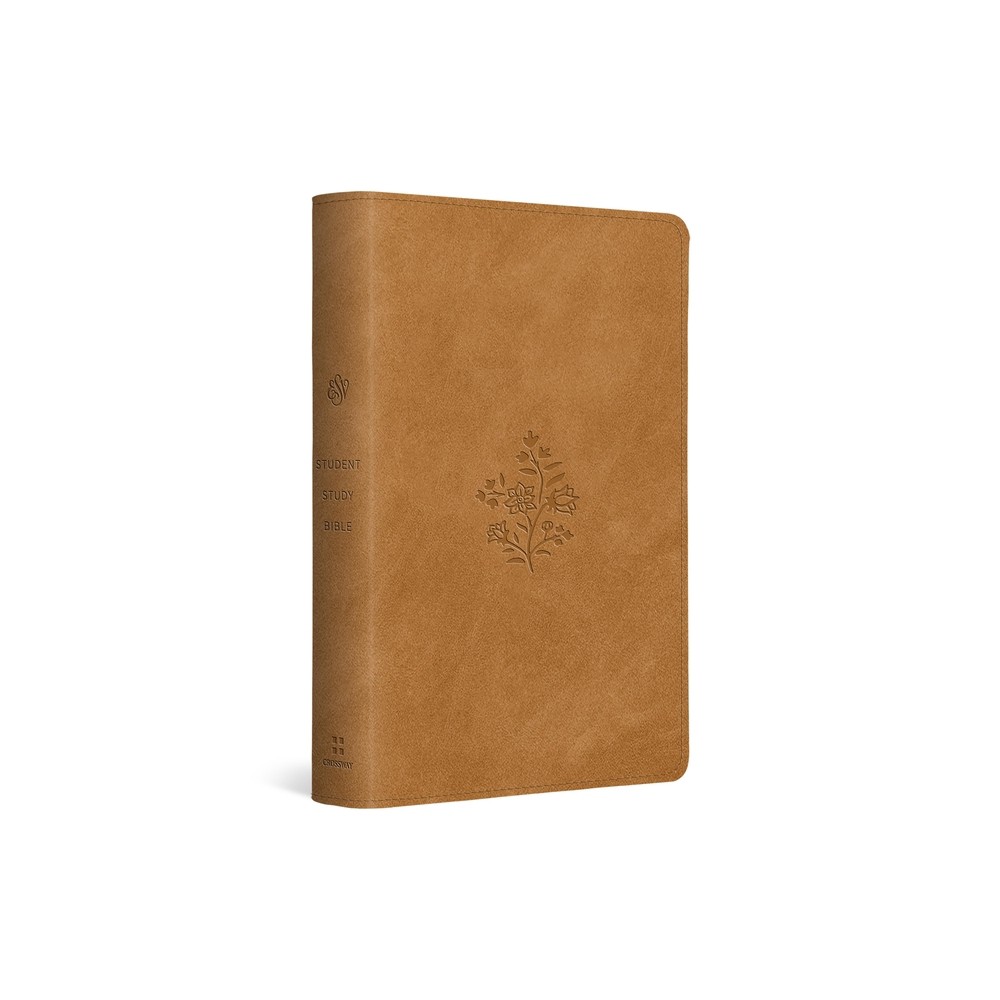ESV Student Study Bible (Trutone, Nubuck Caramel, Wildflower Design) - (Leather Bound)