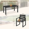 Arceso Patio Table and Chairs set , HDPS 5-Piece Outdoor Dining Set, Patio Furniture for Deck, Poolside, and Backyard - 2 of 4