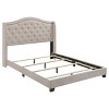 TiramisuBest Copper Beige Upholstered Bed, 81x60x56 inches, 72 lbs - 2 of 4